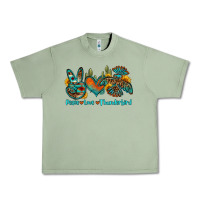 Oil Green peace love thunderbird Urban Heavy Tee - OliviaCreatesArt