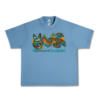 Pebble Blue peace love thunderbird Urban Heavy Tee - OliviaCreatesArt