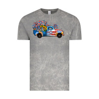Cloud Rock USA 4th of July Sunflower Truck Vintage Tee - Jasminsmagicworld