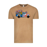 Vintage Camel USA 4th of July Sunflower Truck Vintage Tee - Jasminsmagicworld