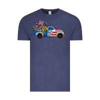 Vintage Denim USA 4th of July Sunflower Truck Vintage Tee - Jasminsmagicworld