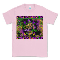 Bubblegum Pink mardi gras fleur de lis Classic Tee - CowGirlArtShop