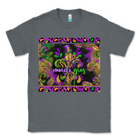 Charcoal Heather mardi gras fleur de lis Classic Tee - CowGirlArtShop