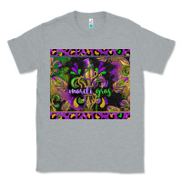 Heather Grey mardi gras fleur de lis Classic Tee - CowGirlArtShop