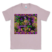 Lilac mardi gras fleur de lis Classic Tee - CowGirlArtShop