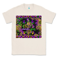 Natural mardi gras fleur de lis Classic Tee - CowGirlArtShop