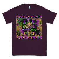 Plum mardi gras fleur de lis Classic Tee - CowGirlArtShop