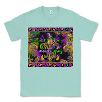 Seafoam mardi gras fleur de lis Classic Tee - CowGirlArtShop