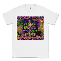 White mardi gras fleur de lis Classic Tee - CowGirlArtShop