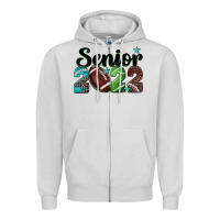 Dove Grey football senior 2022 Zipper Hoodie - BarkalooDesign