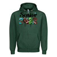 Sports Green football senior 2022 Zipper Hoodie - BarkalooDesign