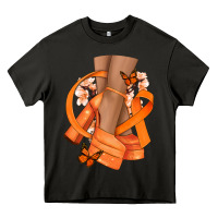 Asphalt Kidney Cancer diva orange ribbon Heavy Core Tee - NancyCooperArtShop