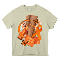 Mossy Kidney Cancer diva orange ribbon Heavy Core Tee - NancyCooperArtShop