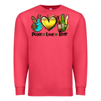 Cardinal peace love beer Premium Sweatshirt - AdoDesignShop