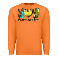Carrot peace love beer Premium Sweatshirt - AdoDesignShop