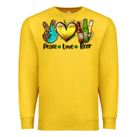 Lemon peace love beer Premium Sweatshirt - AdoDesignShop