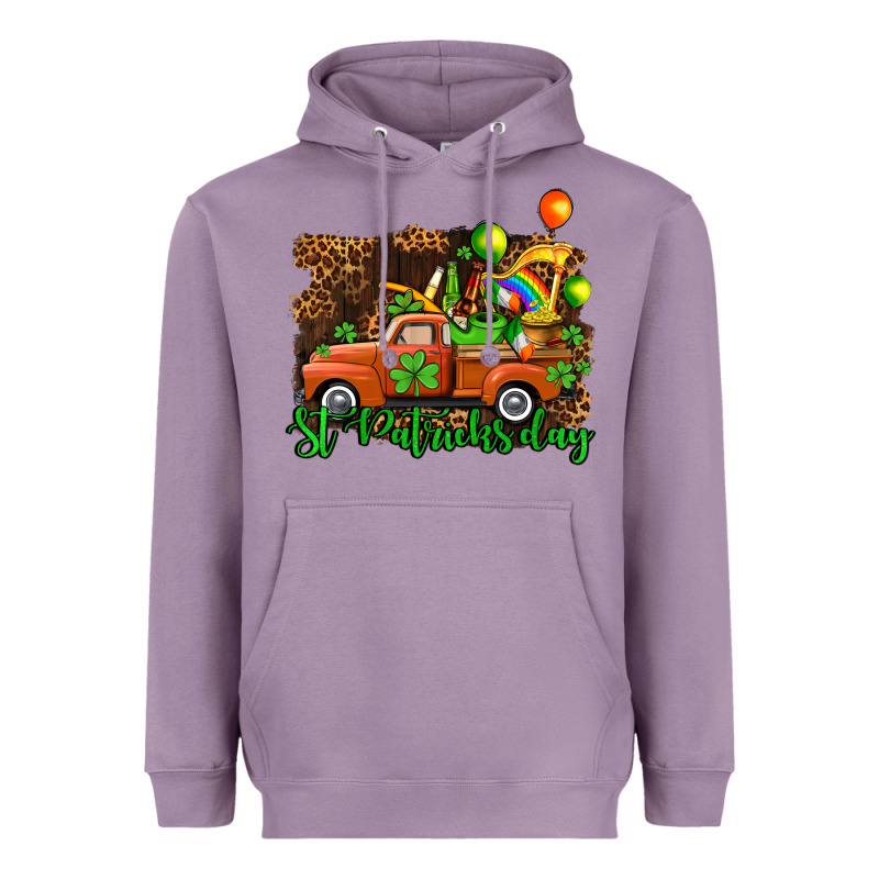 St Patricks Day Loads Of Truck Heavyweight Hoodie by AdoDesignShop | Teevron
