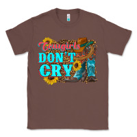 Chestnut cowgirls don't crty boots hat sunflowers Classic Tee - Artiststas