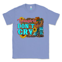Colony Blue cowgirls don't crty boots hat sunflowers Classic Tee - Artiststas