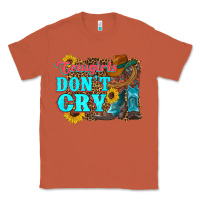 Copper cowgirls don't crty boots hat sunflowers Classic Tee - Artiststas