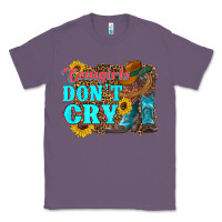 Lavender cowgirls don't crty boots hat sunflowers Classic Tee - Artiststas