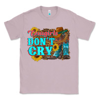 Lilac cowgirls don't crty boots hat sunflowers Classic Tee - Artiststas