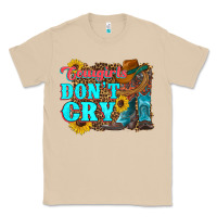 Mushroom cowgirls don't crty boots hat sunflowers Classic Tee - Artiststas