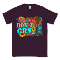 Plum cowgirls don't crty boots hat sunflowers Classic Tee - Artiststas