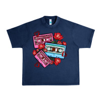 Navy valentines day casette olivia Urban Heavy Tee - OliviaCreatesArt