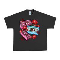Pigment Black valentines day casette olivia Urban Heavy Tee - OliviaCreatesArt
