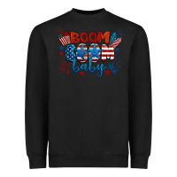 Black boom boom baby 4th of july Heavyweight Sweatshirt - BarkalooDesign