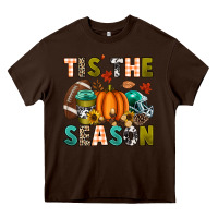 Chocolate Brown Tis' the season Heavy Core Tee - texasbilliewilder