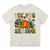 Cream Tis' the season Heavy Core Tee - texasbilliewilder