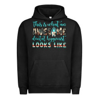 Pigment Black this is what an awesome dental hygienist looks like Urban Hoodie - JahusDesignShop