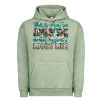 Pigment Oil Green this is what an awesome dental hygienist looks like Urban Hoodie - JahusDesignShop