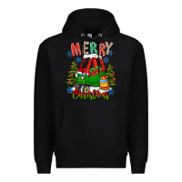 Black merry christmas car Premium Hoodie - CowhideDigitalArt