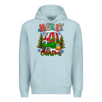 Blue Mist merry christmas car Premium Hoodie - CowhideDigitalArt