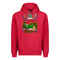 Cardinal merry christmas car Premium Hoodie - CowhideDigitalArt