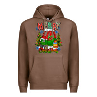 Chestnut merry christmas car Premium Hoodie - CowhideDigitalArt