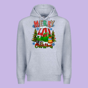 Merry Christmas Car Premium Hoodie Designed By Cowhidedigitalart