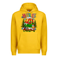 Lemon merry christmas car Premium Hoodie - CowhideDigitalArt