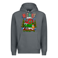 Rock merry christmas car Premium Hoodie - CowhideDigitalArt