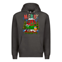 Smoke merry christmas car Premium Hoodie - CowhideDigitalArt
