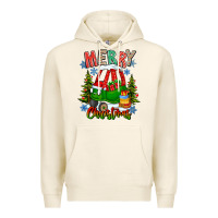 Tofu merry christmas car Premium Hoodie - CowhideDigitalArt