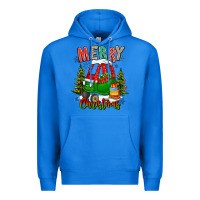 True Royal merry christmas car Premium Hoodie - CowhideDigitalArt