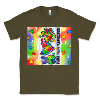 Army Green peace love understand Classic Tee - CowGirlArtShop