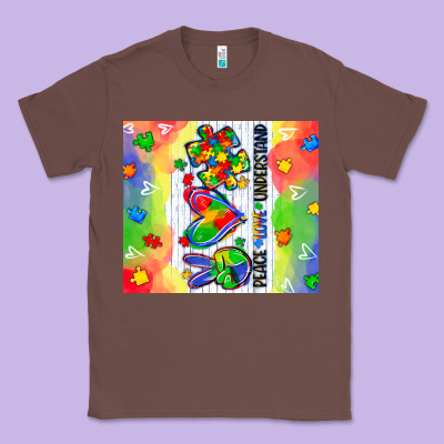 Peace Love Understand Classic Tee Designed By Cowgirlartshop