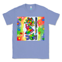 Colony Blue peace love understand Classic Tee - CowGirlArtShop