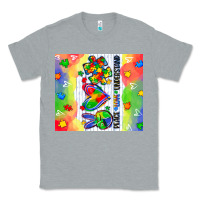 Heather Grey peace love understand Classic Tee - CowGirlArtShop