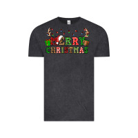 Vintage Black merry christmas Vintage Tee - OliviaCreatesArt